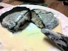 本日・・・第２弾大失敗！・・・魚のふわっと蒸しクリームソース…(T_T)