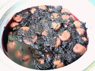 ラップを外して・・・いい感じに漬かってます♪