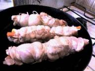 チキンロール？焼き・・・下ごしらえ