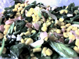 ほうれん草＆ベーコン炒め