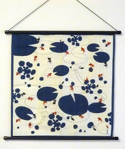 タペストリー金魚