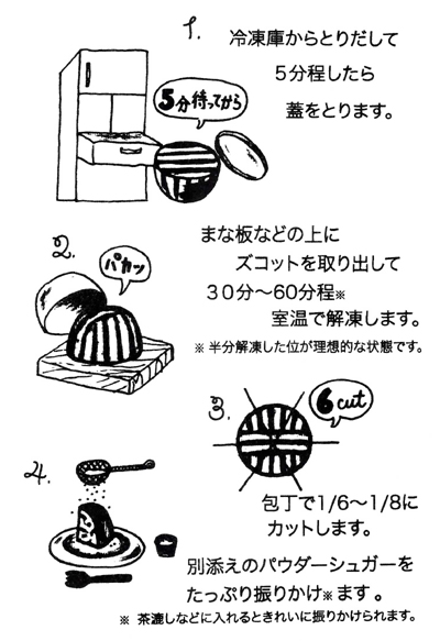ズコットの食べ方