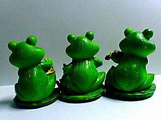 カエルの演奏会　背中