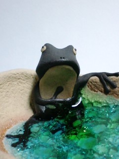 湯浴み？蛙 アップ