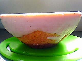 レインボウバウム、チョコ掛けの耳