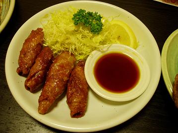 とり皮餃子