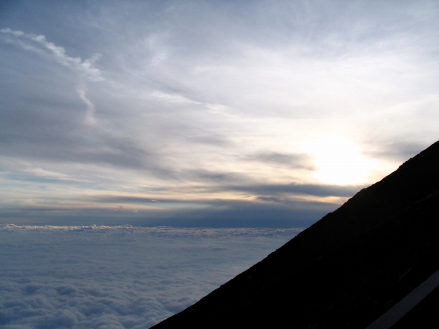 2008/8/22 富士山からの夕日