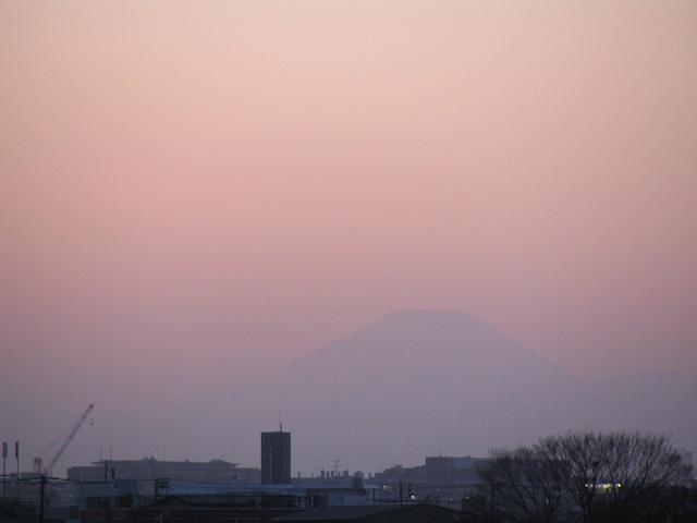 2007/2/4 17:19夕暮れ