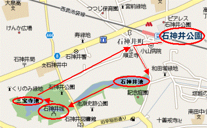 石神井公園Map