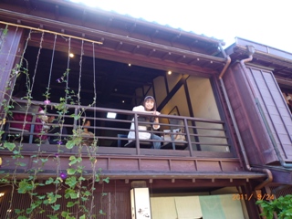 ひがし茶屋街で。