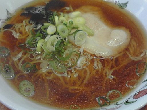 王将サービスランチ醤油ラーメン