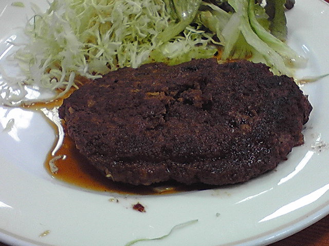 キッチンきたうち ハンバーグ定食大アップ