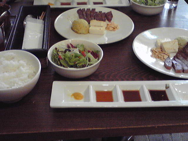 「I.B GRILL」黒毛和牛のミニッツステーキランチ