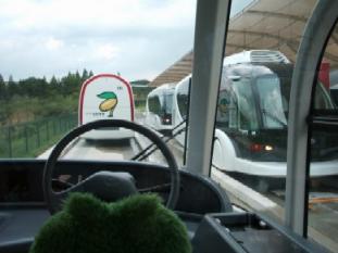 モリゾーが運転