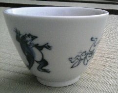 鳥獣戯画の湯飲み