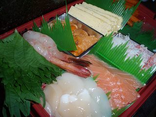手巻き寿司のネタ
