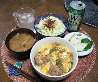 今日の夕食（9.26）-親子丼-