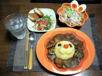 今日の夕食（10.9）-ポンデライオンカレー