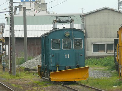 福井鉄道の除雪車