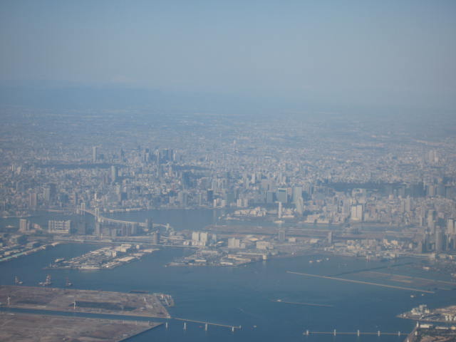 Tokyo from the airplane