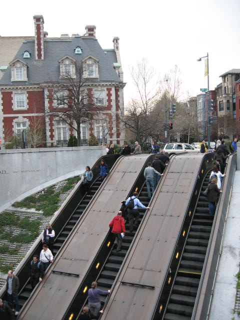 Dupont Circle Metro escalator