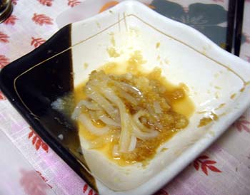 烏賊刺しのおろしあえ