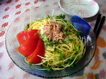 おろしの冷製パスタ