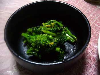 菜の花のわさびあえ