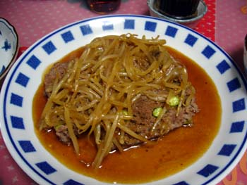 ミートローフのあんかけ