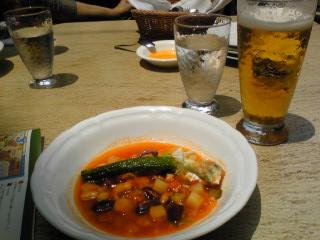 ズッキーニ入りミネストローネ