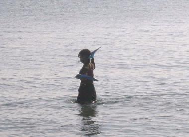 夕暮れのイダ浜