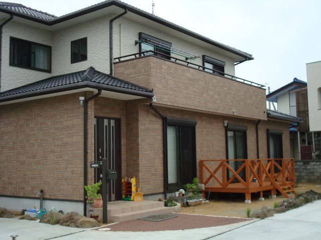 ウッドデッキ完成型3