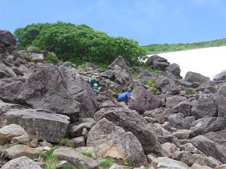 岩場