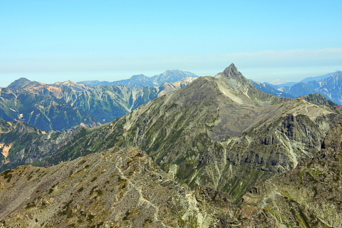 奥穂山頂より