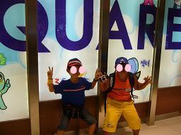 水族館でピース