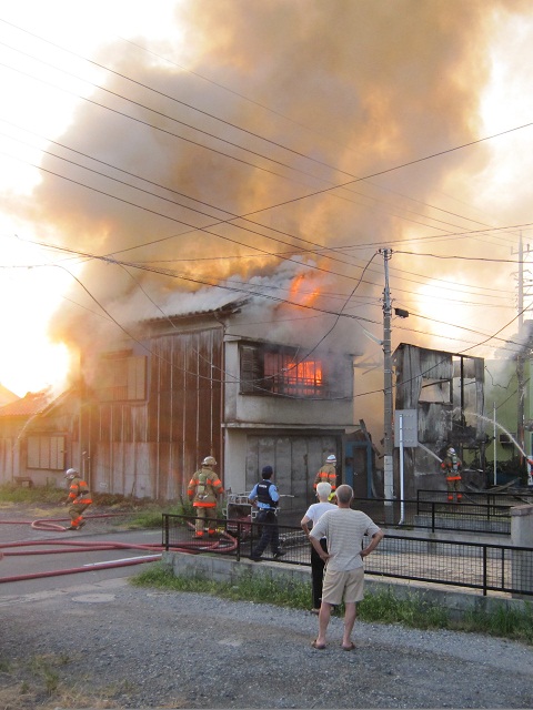 鴻巣市本町３丁目　2010年8月17日の火事です。