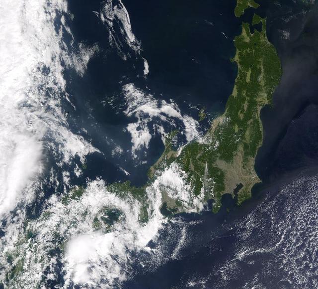 日本の衛星画像