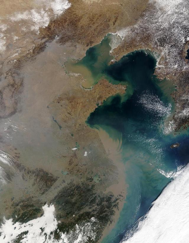 中国の衛星画像