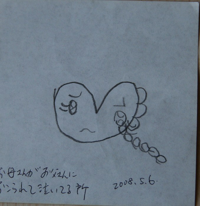 怒られ泣き虫顔