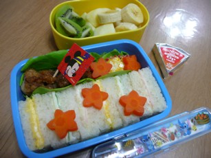 サンドイッチのお弁当♪