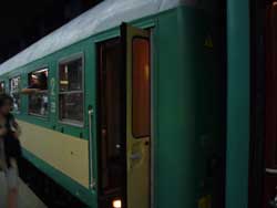 ワルシャワからクラコフへの列車