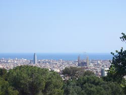 バルセロナの街が一望