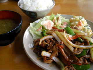 伊江島しょうが焼き定食