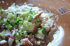 蛸のカルパッチョ