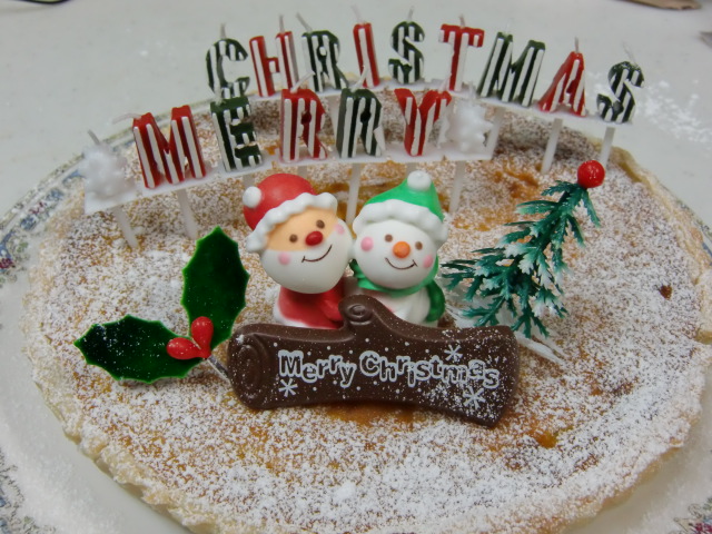 娘の手作り　クリスマスケーキ　2009年版
