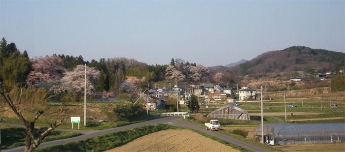 春の里山景色(三春町)