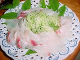鯛のおさしみ