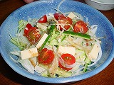 豆腐サラダ