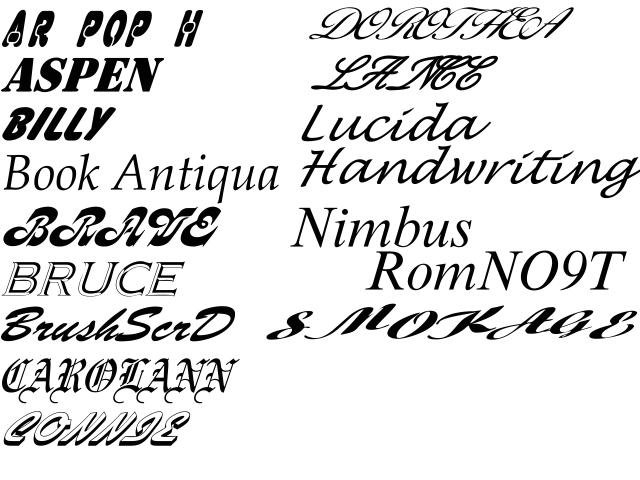 font