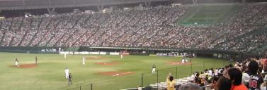 清原迎える観衆